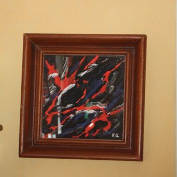 Malerei mit dem Titel "Les ficelles de la…" von Senes Florentina, Original-Kunstwerk