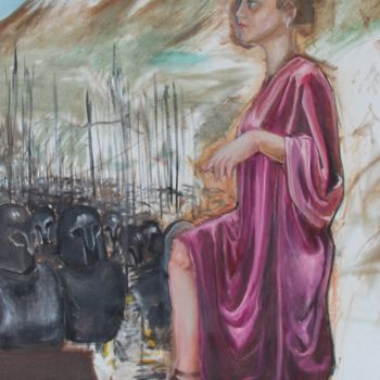 Pintura titulada "Hera' nın Öfkesi" por Şenol Karakaya, Obra de arte original