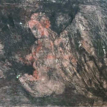 Peinture intitulée "left behind" par Sepideh Kazemi, Œuvre d'art originale, Acrylique