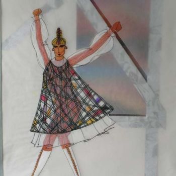 Pintura intitulada "Mondrian" por Marcela, Obras de arte originais, Outro