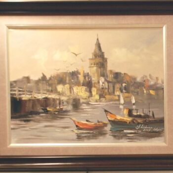 "Galata" başlıklı Tablo Şerafettin Türkmenoğlu tarafından, Orijinal sanat