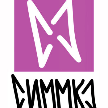 Digitale Kunst mit dem Titel "Simmka Logo" von Serafima Sednina, Original-Kunstwerk, 2D digitale Arbeit