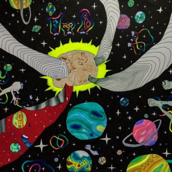 Painting titled "Space" by Serega Danilov, Original Artwork