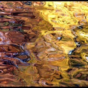 「reflet d' eau 24」というタイトルの絵画 Sereinによって, オリジナルのアートワーク, オイル