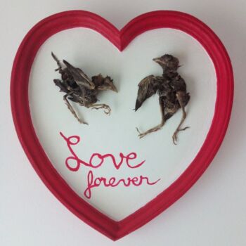 제목이 "Love forever"인 미술작품 Serendipity Liche로, 원작, 아크릴 목재 패널에 장착됨