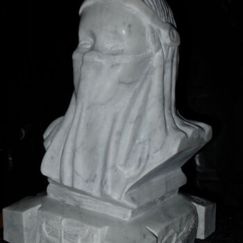 雕塑 标题为“Salambô voilée” 由Serge Alix, 原创艺术品, 石