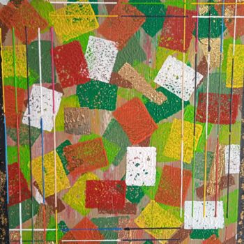 Painting titled "sponges 6 labyrinth…" by Serge Arnaud, Original Artwork, Acrylic