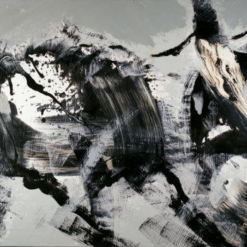 Peinture intitulée "Forces Telluriques…" par Serge Assmann, Œuvre d'art originale, Acrylique