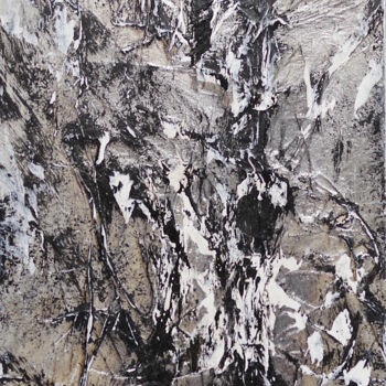 Картина под названием "Paysage végétal 1" - Serge Assmann, Подлинное произведение искусства, Акрил Установлен на Деревянная…
