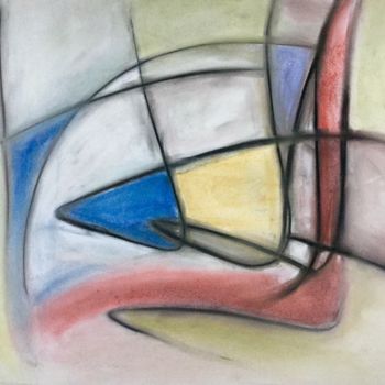 Painting titled "N3" by Serge Berry, Original Artwork, Pastel