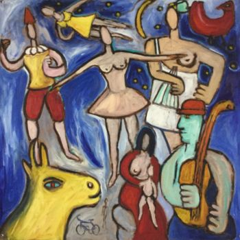 Painting titled "viva la viva" by Serge Berry, Original Artwork