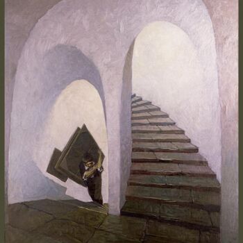 Pittura intitolato "Calvary" da Serge Ivantsov, Opera d'arte originale