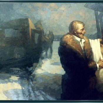 Peinture intitulée "" Pushkin"" par Serge Ivantsov, Œuvre d'art originale