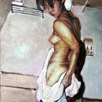 Peinture intitulée "thaïe apres la douc…" par Serge Krief, Œuvre d'art originale