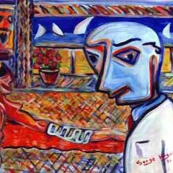 Картина под названием "Le psy" - Serge Nigon, Подлинное произведение искусства