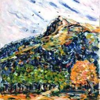 Painting titled "Castel" by Serge Nigon, Original Artwork