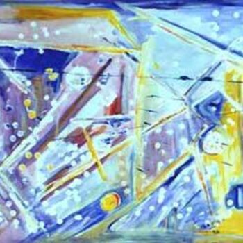 Painting titled "La glace" by Serge Nigon, Original Artwork