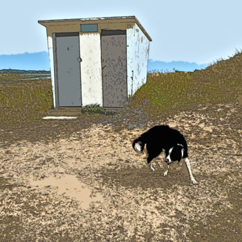 Arte digitale intitolato "le chien" da Serge Nouchi, Opera d'arte originale, Altro