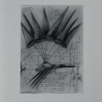 Printmaking titled "Imagin'air" by Serge Reynaud (Art of Flying), Original Artwork, Digital Print