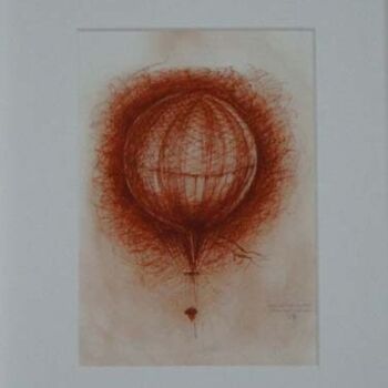 "Le merveilleux ball…" başlıklı Baskıresim Serge Reynaud (Art of Flying) tarafından, Orijinal sanat, Dijital baskı