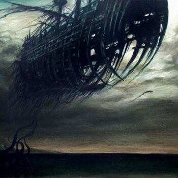 Pittura intitolato "from abyss" da Serge Sunne, Opera d'arte originale