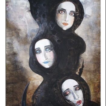 Pittura intitolato "Moires" da Serge Sunne, Opera d'arte originale