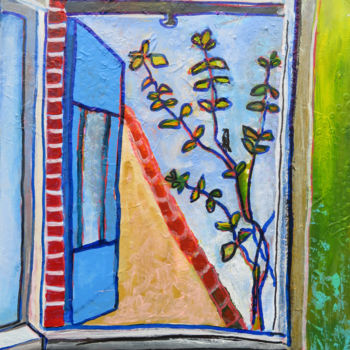 Peinture intitulée "La Fenêtre" par Serge Thiery, Œuvre d'art originale, Acrylique
