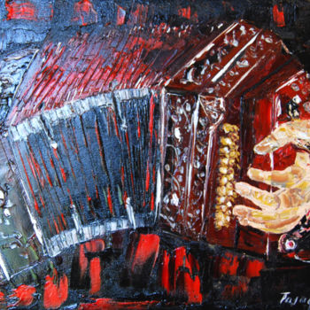 Painting titled "Tango-mania" by Serge Tujague, Original Artwork, Oil