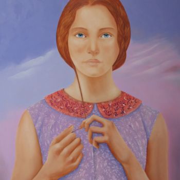 Pintura titulada "MARIE" por Serge Vanderhaegen, Obra de arte original, Oleo