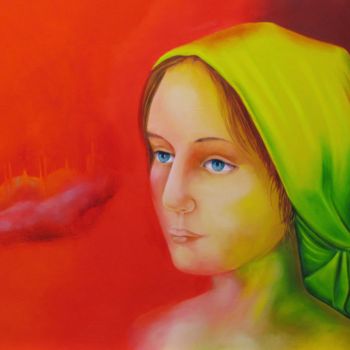Pintura titulada "MARIANNE" por Serge Vanderhaegen, Obra de arte original, Oleo