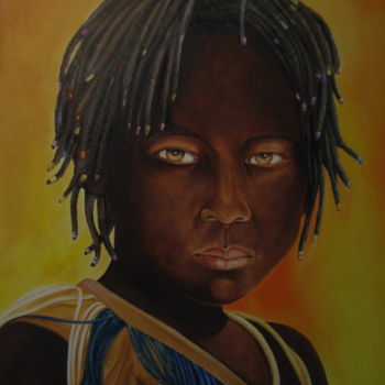 Peinture intitulée "FATOU" par Serge Vanderhaegen, Œuvre d'art originale, Huile