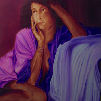 Painting titled "ALTHEA" by Serge Vanderhaegen, Original Artwork, Oil