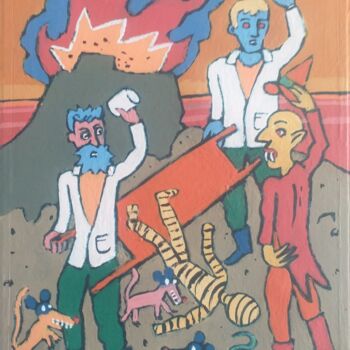 Schilderij getiteld "SAS prince Malko. "…" door Serge Voulouzan, Origineel Kunstwerk, Acryl