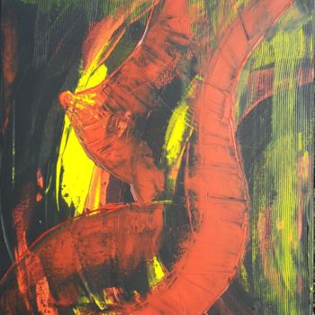 Peinture intitulée "Tout feu, tout femme" par Serge Assaf, Œuvre d'art originale, Acrylique