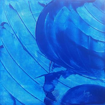 Painting titled "Azul" by Serge Assaf, Original Artwork, Acrylic
