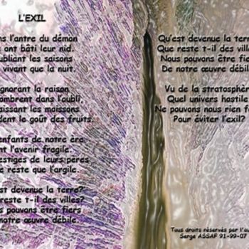 Цифровое искусство под названием "l-exil.jpg" - Serge Assaf, Подлинное произведение искусства