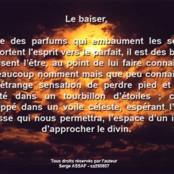 Цифровое искусство под названием "le-baiser.jpg" - Serge Assaf, Подлинное произведение искусства