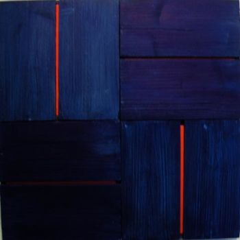Pintura intitulada "fil rouge" por Serge Boué - Kovacs, Obras de arte originais