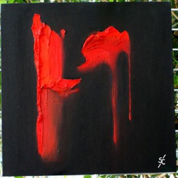 Painting titled "Abstrait 012" by Serge Cabanel, Original Artwork, Oil