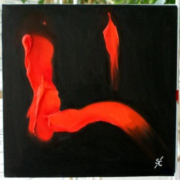 Pittura intitolato "Abstrait 014" da Serge Cabanel, Opera d'arte originale, Olio