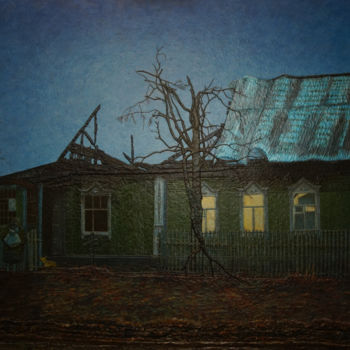 Painting titled "В никуда" by Igor Sergeev, Original Artwork, Acrylic