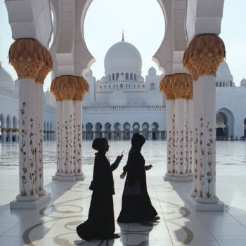 "The Mosque (Framed)…" başlıklı Fotoğraf Serge Horta tarafından, Orijinal sanat, Analog Fotoğrafçılık