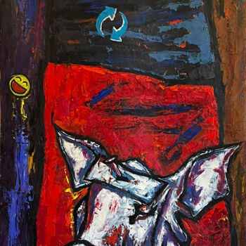 Pittura intitolato "Reload" da Sergei Voinovski, Opera d'arte originale, Olio