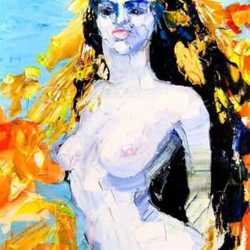 Painting titled "Valkiria" by Sergej Jakovlev, Original Artwork