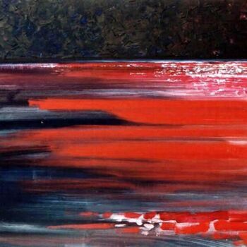 Schilderij getiteld "Red Sea" door Sergej Jakovlev, Origineel Kunstwerk