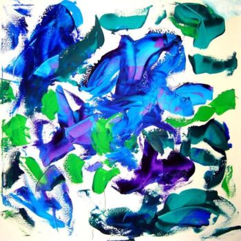 绘画 标题为“Violet and Blue” 由Sergej Jakovlev, 原创艺术品