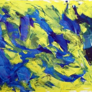 Malarstwo zatytułowany „Blue Bird” autorstwa Sergej Jakovlev, Oryginalna praca