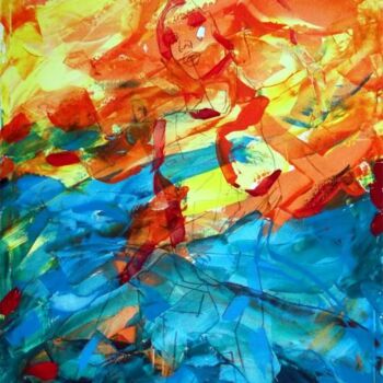 Painting titled "Sunny Girl" by Sergej Jakovlev, Original Artwork