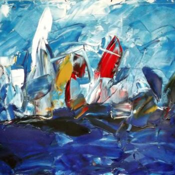 Painting titled "Sail" by Sergej Jakovlev, Original Artwork