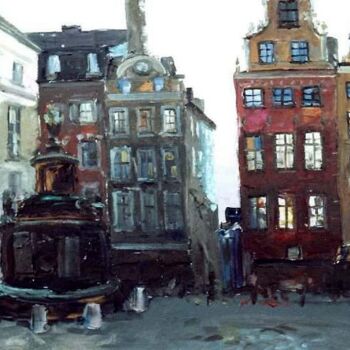 제목이 "Stockholm"인 미술작품 Sergej Jakovlev로, 원작, 기름